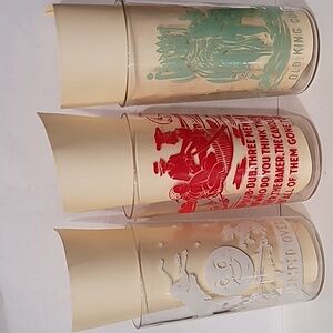 Old Vintages Glasses 3 Nursery Rhyme